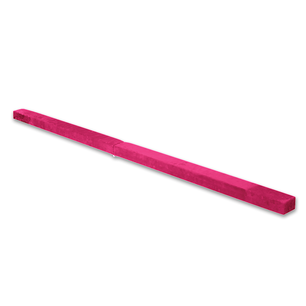 Buy 2.2m Gymnastics Folding Balance Beam Pink Synthetic Suede discounted | Products On Sale Australia