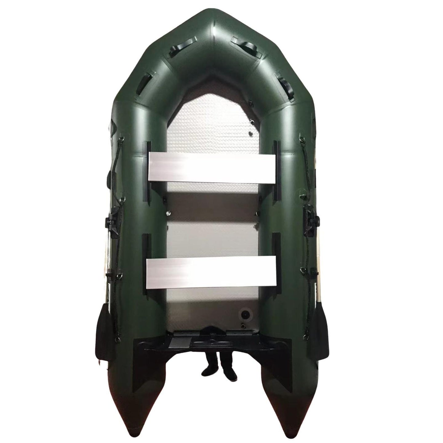 Buy 2.3M ( Green ) Inflatable Boat Dinghy Tender Pontoon Rescue & Dive Boat Fishing Boat With Hard Air-Deck Floor discounted | Products On Sale Australia