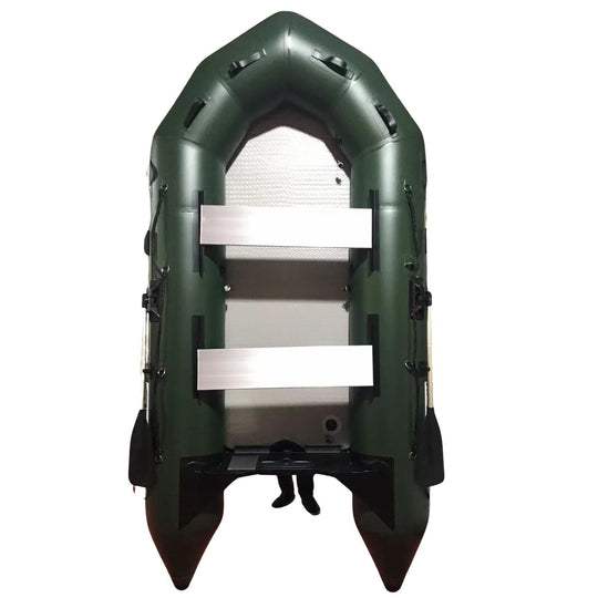 Buy 2.3M ( Green ) Inflatable Boat Dinghy Tender Pontoon Rescue & Dive Boat Fishing Boat With Hard Air-Deck Floor discounted | Products On Sale Australia