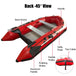 Buy 2.3m Inflatable Dinghy Boat Tender Pontoon Rescue- Red discounted | Products On Sale Australia