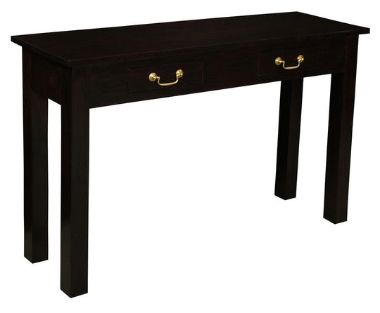 Buy 2 Drawer Straight Leg Sofa/Hall Table (Chocolate) discounted | Products On Sale Australia