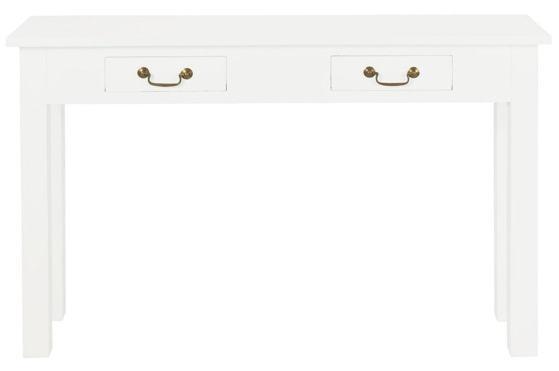 Buy 2 Drawer Straight Leg Sofa/Hall Table (White) discounted | Products On Sale Australia