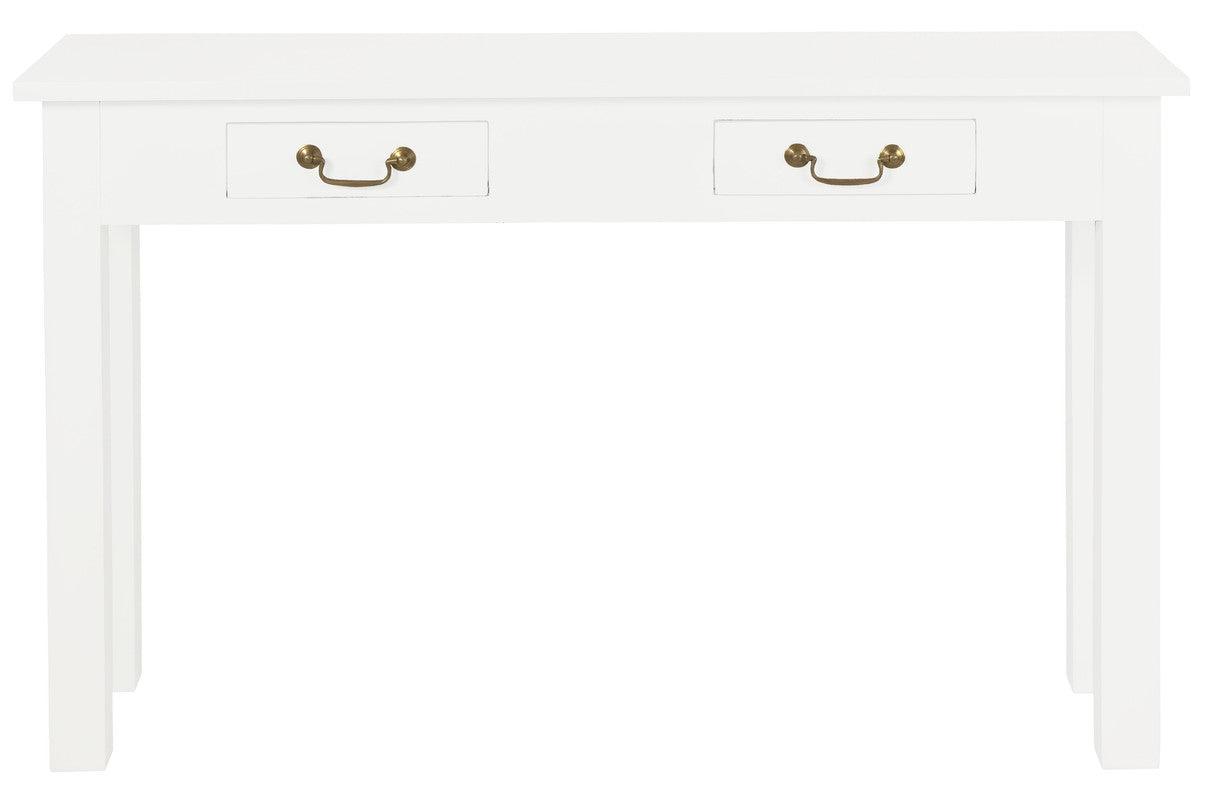 Buy 2 Drawer Straight Leg Sofa/Hall Table (White) discounted | Products On Sale Australia