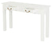 Buy 2 Drawer Straight Leg Sofa/Hall Table (White) discounted | Products On Sale Australia