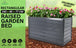 Buy 2-in-1 Raised Garden Bed Galvanised Steel Planter 240 x 80 x 77cm GREY discounted | Products On Sale Australia