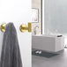 Buy 2 Pcs Wall Mount Bathroom Towel Hooks Holder Cloth Hanger Hook Kitchen Door Hanger Gold discounted | Products On Sale Australia