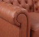 Buy 2 Seater Brown Sofa Lounge Chesterfireld Style Button Tufted in Faux Leather discounted | Products On Sale Australia