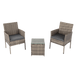 Buy 2 Seater PE Rattan Outdoor Furniture Chat Set- Mixed Grey discounted | Products On Sale Australia