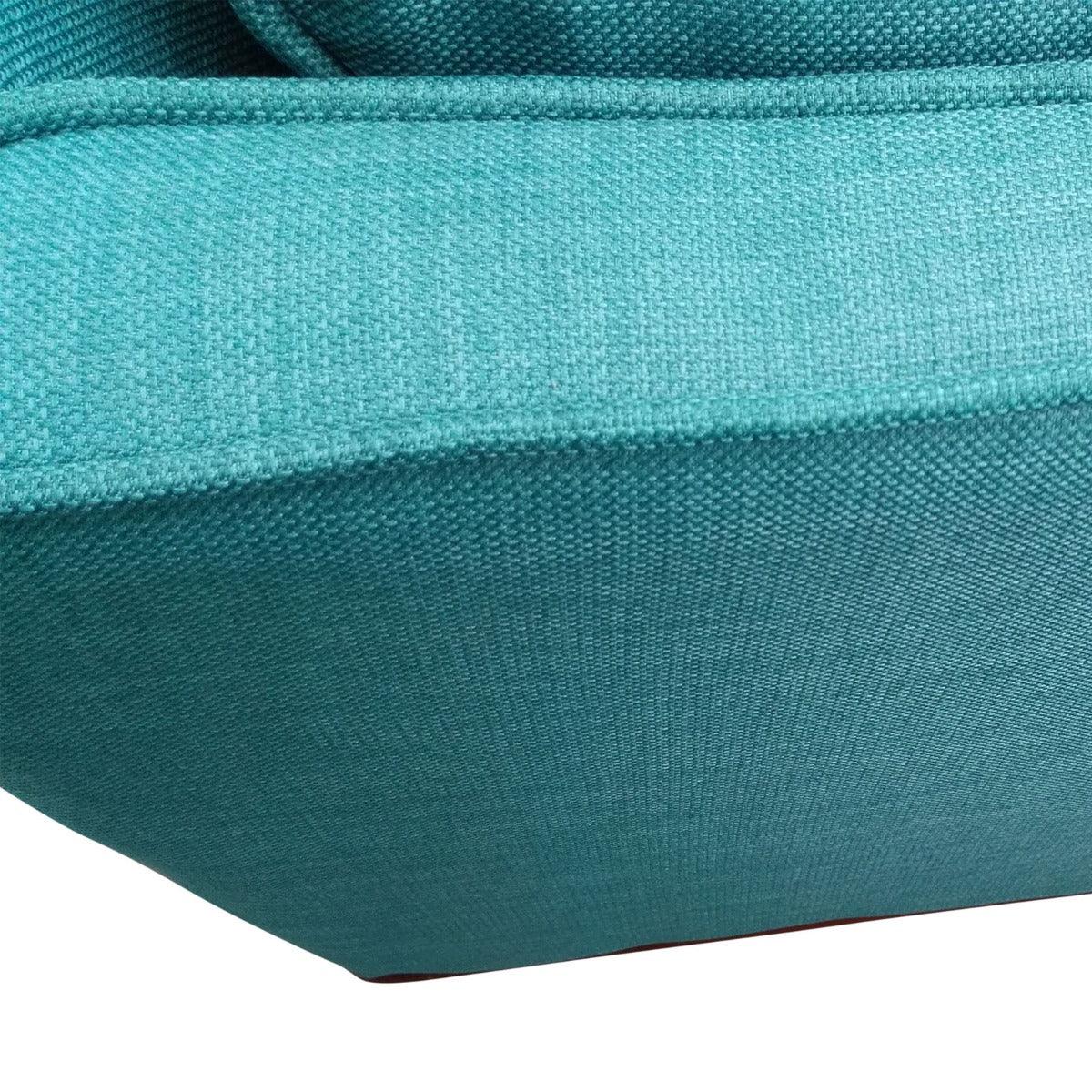 Buy 2 Seater Sofa Teal Fabric Lounge Set for Living Room Couch with Wooden Frame - discounted | Products On Sale Australia