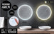 Buy 2 Set LED Wall Mirror Round Anti-Fog Bathroom 60cm discounted | Products On Sale Australia