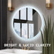 Buy 2 Set LED Wall Mirror Round Anti-Fog Bathroom 60cm discounted | Products On Sale Australia