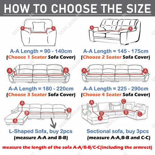 Buy 2 Sofa Covers Seater High Stretch Lounge Slipcover Protector Couch Cover discounted | Products On Sale Australia