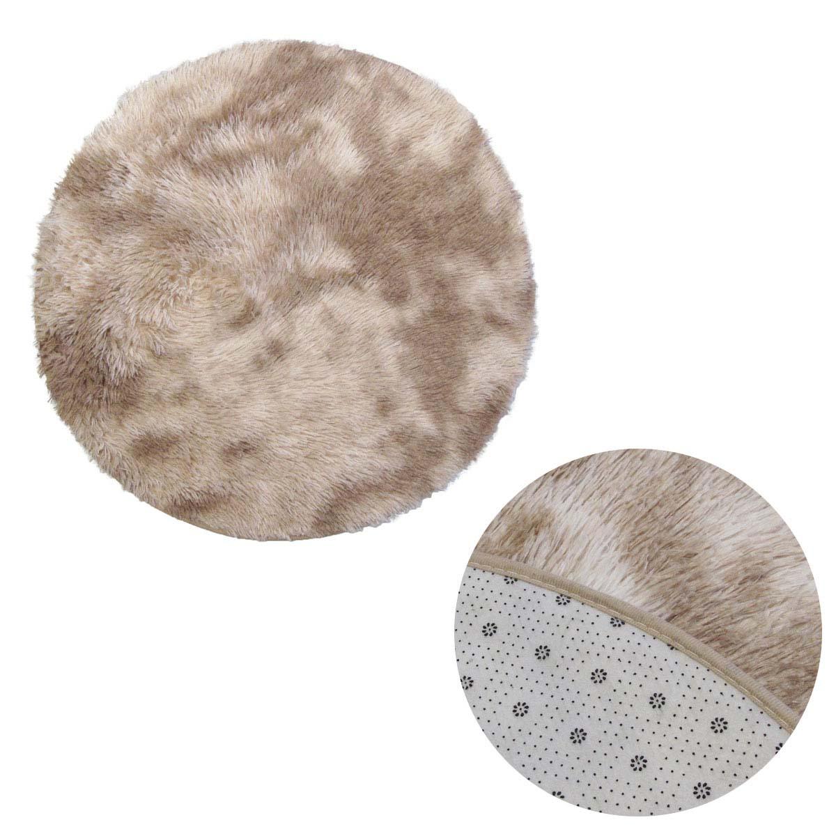 Buy 2-Toned Extra Light Weighted Shaggy Fluffy Floor Mat Natural discounted | Products On Sale Australia