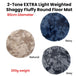 Buy 2-Toned Extra Light Weighted Shaggy Fluffy Floor Mat Natural discounted | Products On Sale Australia