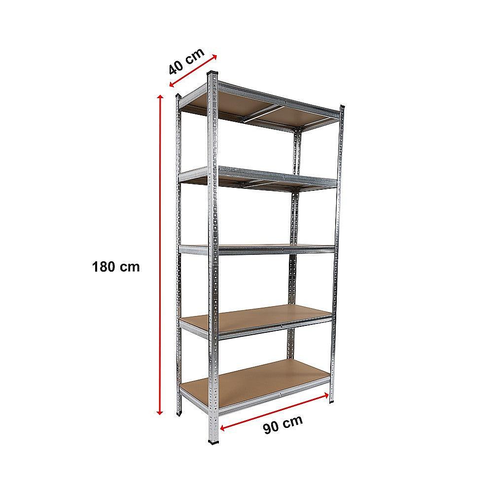 Buy 2 x 1.8M Garage Shelving Warehouse Rack Storage Shelves Pallet Racking discounted | Products On Sale Australia