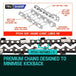 Buy 2 x 12 Baumr-AG Chainsaw Chain 12in Bar Spare Part Replacement Suits Pole Saws discounted | Products On Sale Australia