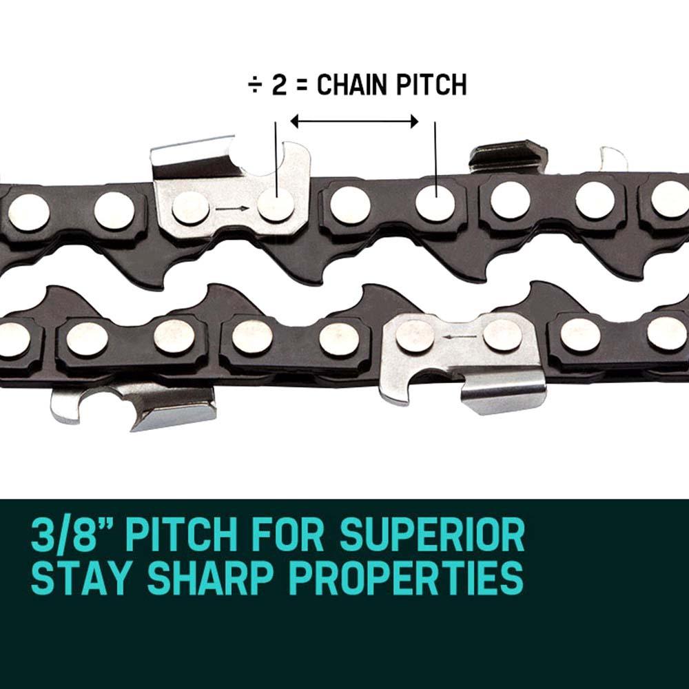 Buy 2 x 12 Baumr-AG Chainsaw Chain 12in Bar Spare Part Replacement Suits Pole Saws discounted | Products On Sale Australia