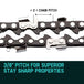 Buy 2 x 12 Baumr-AG Chainsaw Chain 12in Bar Spare Part Replacement Suits Pole Saws discounted | Products On Sale Australia