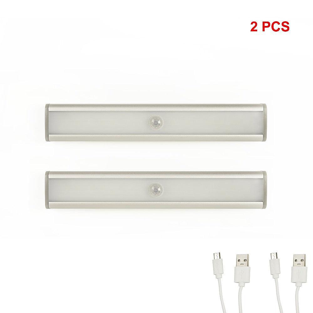 Buy 2 x 46 LED Stick-on Wireless Under Cabinet Light Rechargeable Motion Sensor Closet Lamp discounted | Products On Sale Australia