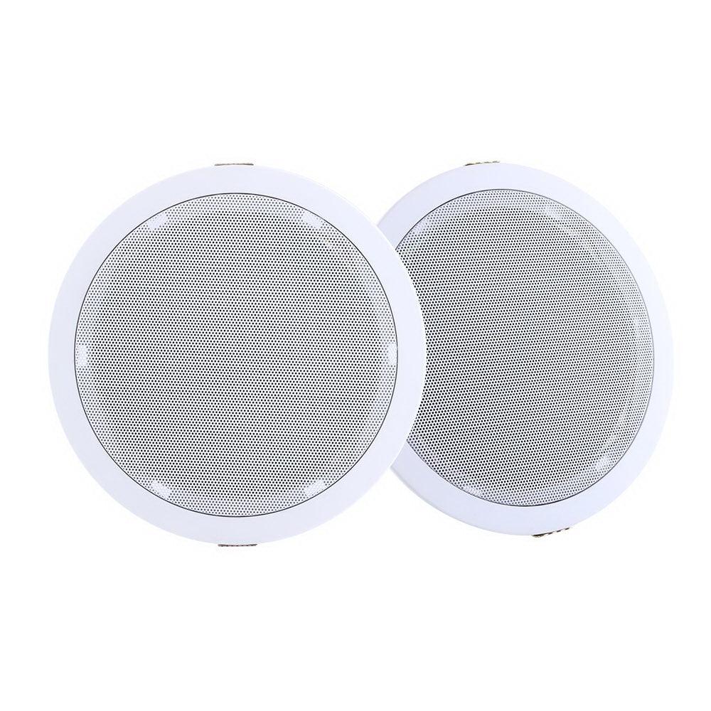 Buy 2 x 6" In Ceiling Speakers Home 80W Speaker Theatre Stereo Outdoor Multi Room discounted | Products On Sale Australia