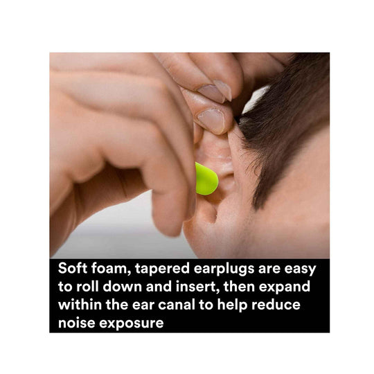 Buy 200 Pairs 3M Foam Safety Neon Earplugs Workplace Noise Reduction Disposable Plug discounted | Products On Sale Australia