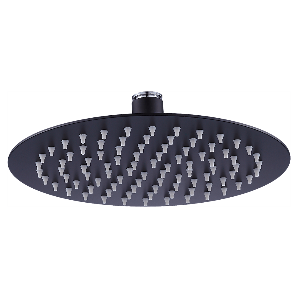 Buy 200mm Shower Head Round 304SS Electroplated Matte Black Finish discounted | Products On Sale Australia