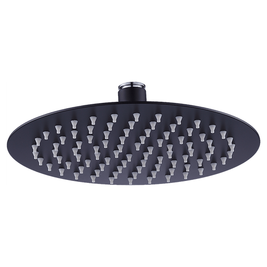 Buy 200mm Shower Head Round 304SS Electroplated Matte Black Finish discounted | Products On Sale Australia