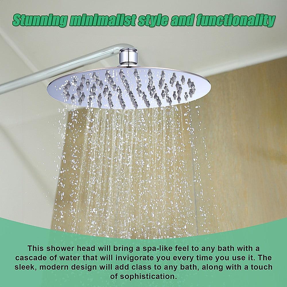 Buy 200mm Shower Head Round 304SS Polished Chrome Finish discounted | Products On Sale Australia