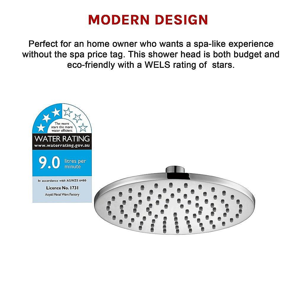 Buy 200mm Shower Head Round Chrome Showerhead discounted | Products On Sale Australia