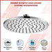 Buy 200mm Shower Head Round Chrome Showerhead discounted | Products On Sale Australia