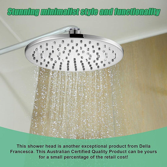 Buy 200mm Shower Head Round Chrome Showerhead discounted | Products On Sale Australia