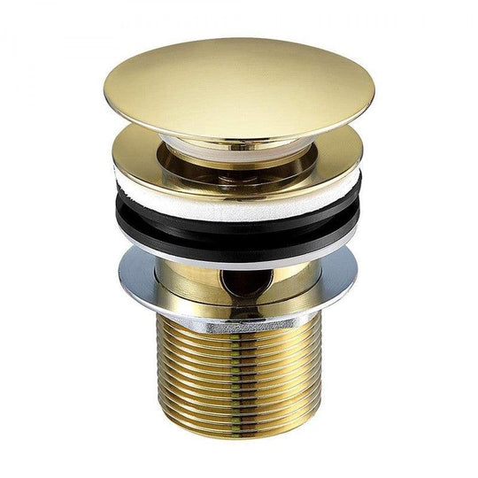 Buy 2020 new Burnished Brass gold Brushed Pop Up Waste Plug 40 mm NO Overflow discounted | Products On Sale Australia