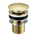 Buy 2020 new Burnished Brass gold Brushed Pop Up Waste Plug 40 mm NO Overflow discounted | Products On Sale Australia