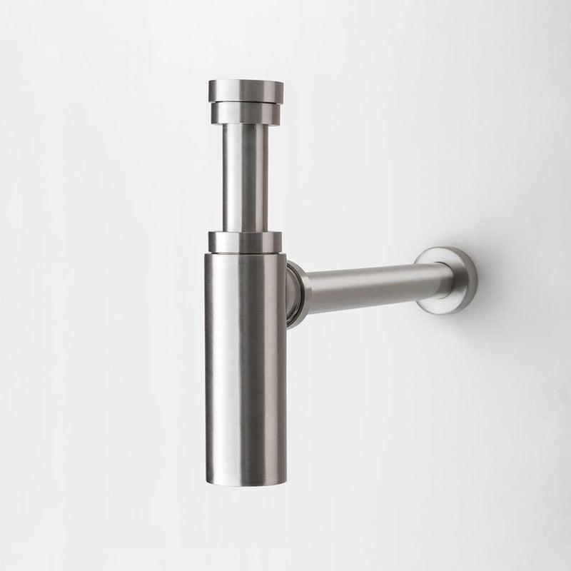 Buy 2023 Brushed Nickel p trap ROUND BOTTLE TRAP 32/40 mm WASTE for wall hung basin vanit discounted | Products On Sale Australia