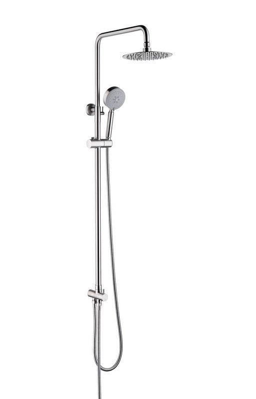 Buy 2023 Brushed Nickel Solid Stainless Steel 304 made shower set w diverter 200 mm head sprayer hand held head Suit Outdoor discounted | Products On Sale Australia