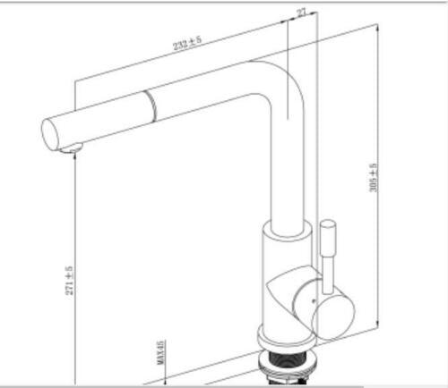 Buy 2023 Brushed Nickel Stainless steel L shape pull out with spray function spring kitchen mixer tap faucet Stainless steel Made PVD plated discounted | Products On Sale Australia