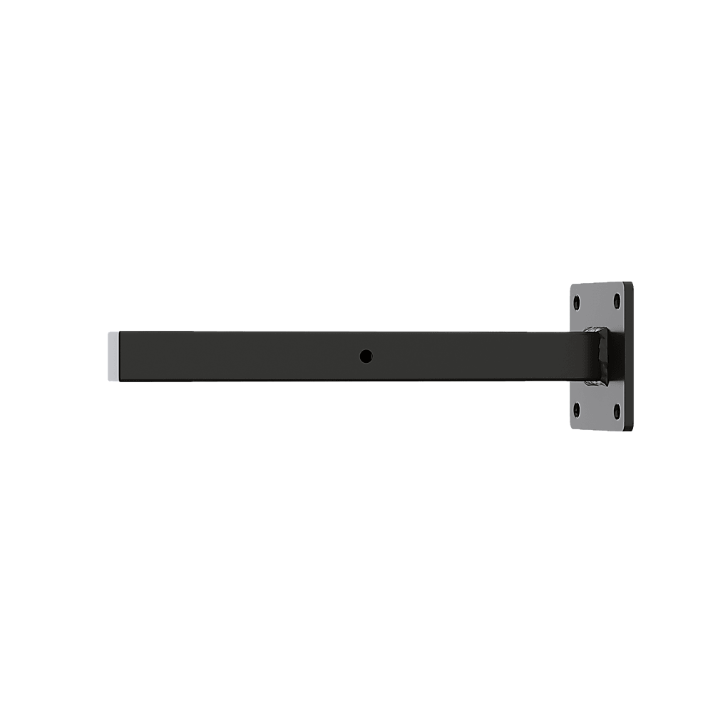 Buy 20cm Floating Shelf Brackets Industrial Metal Shelving Supports 4-Pack - Black discounted | Products On Sale Australia