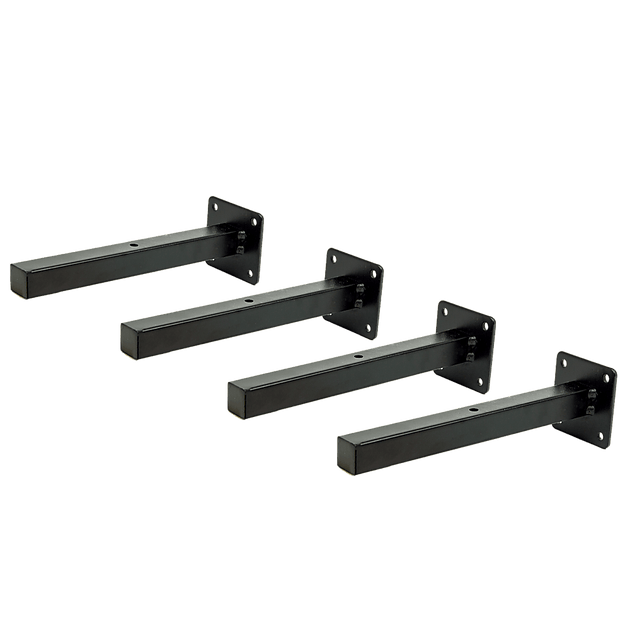 Buy 20cm Floating Shelf Brackets Industrial Metal Shelving Supports 4-Pack discounted | Products On Sale Australia