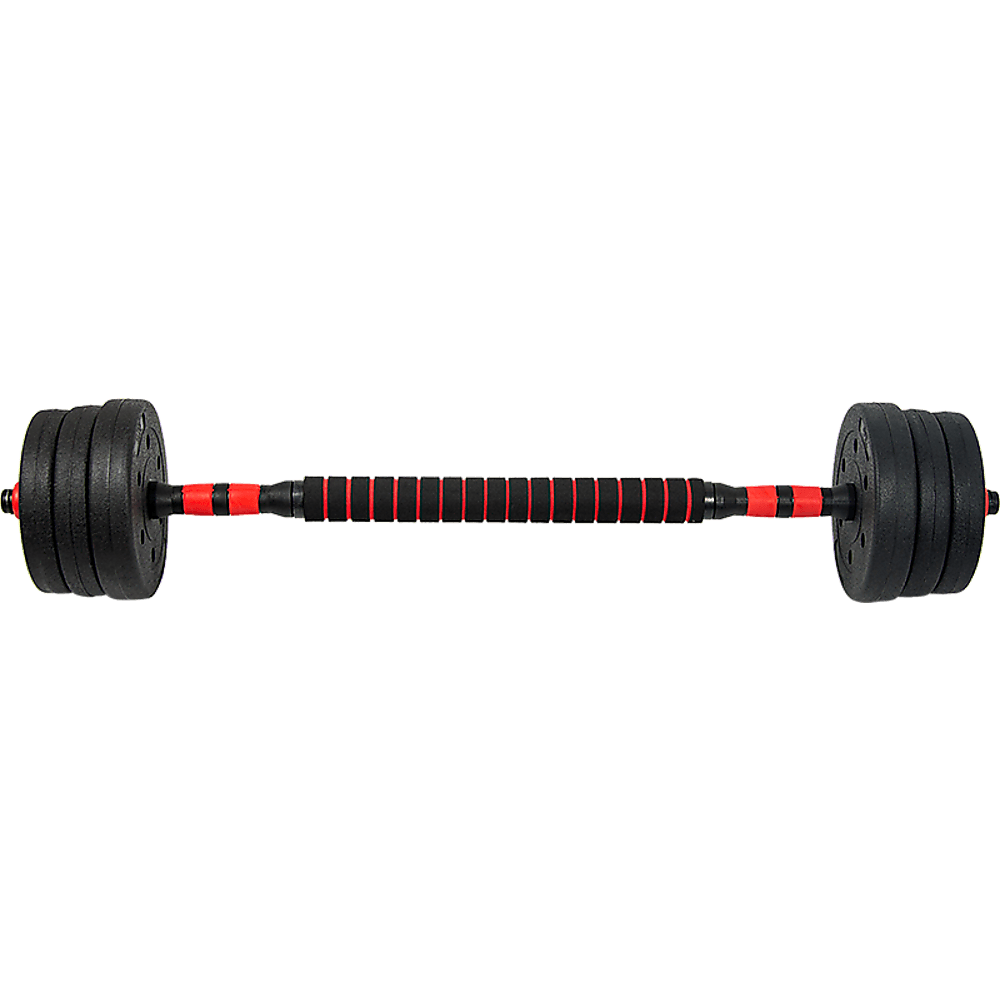 Buy 20kg Adjustable Rubber Dumbbell Set Barbell Home GYM Exercise Weights discounted | Products On Sale Australia