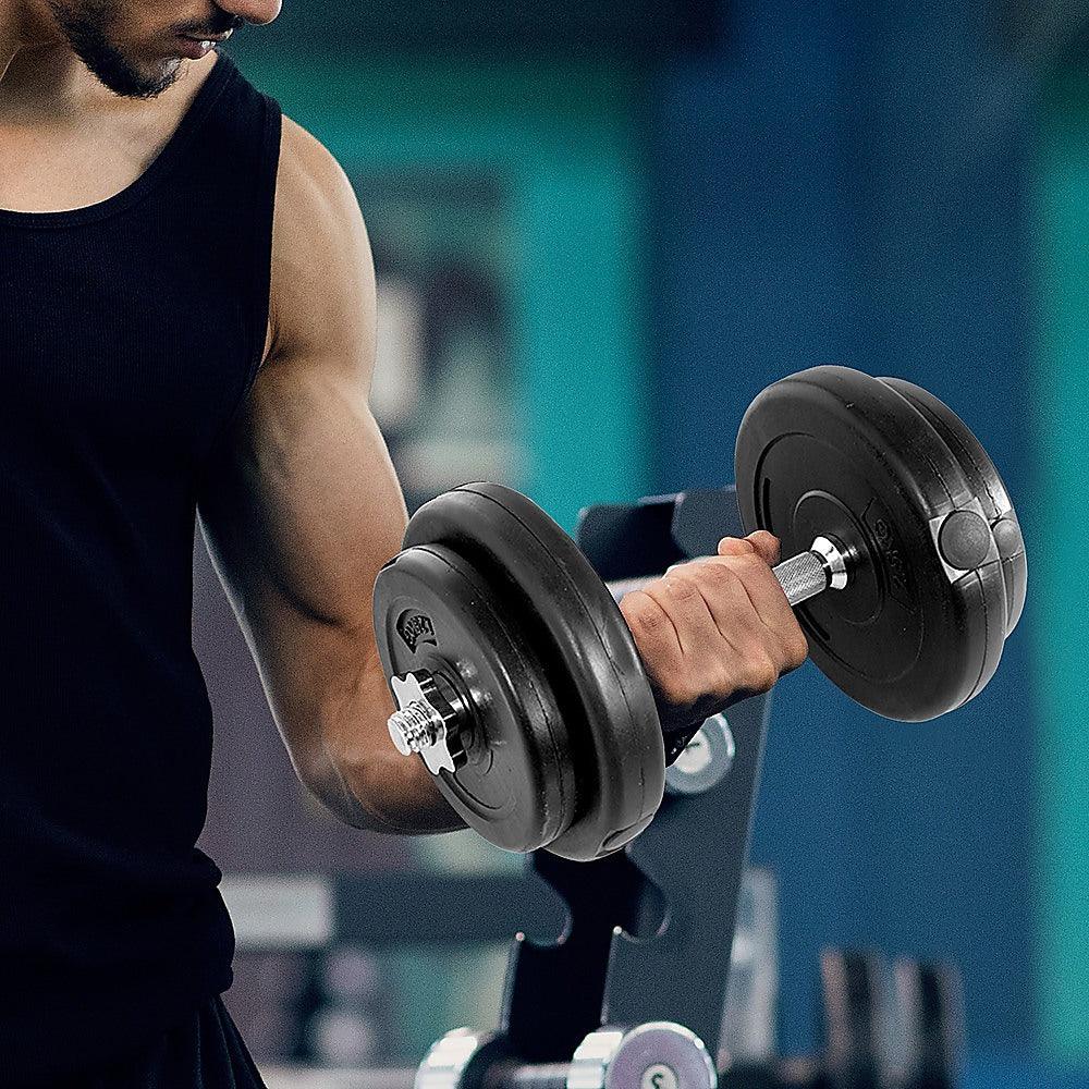 Buy 20KG Dumbbell Adjustable Weight Set discounted | Products On Sale Australia