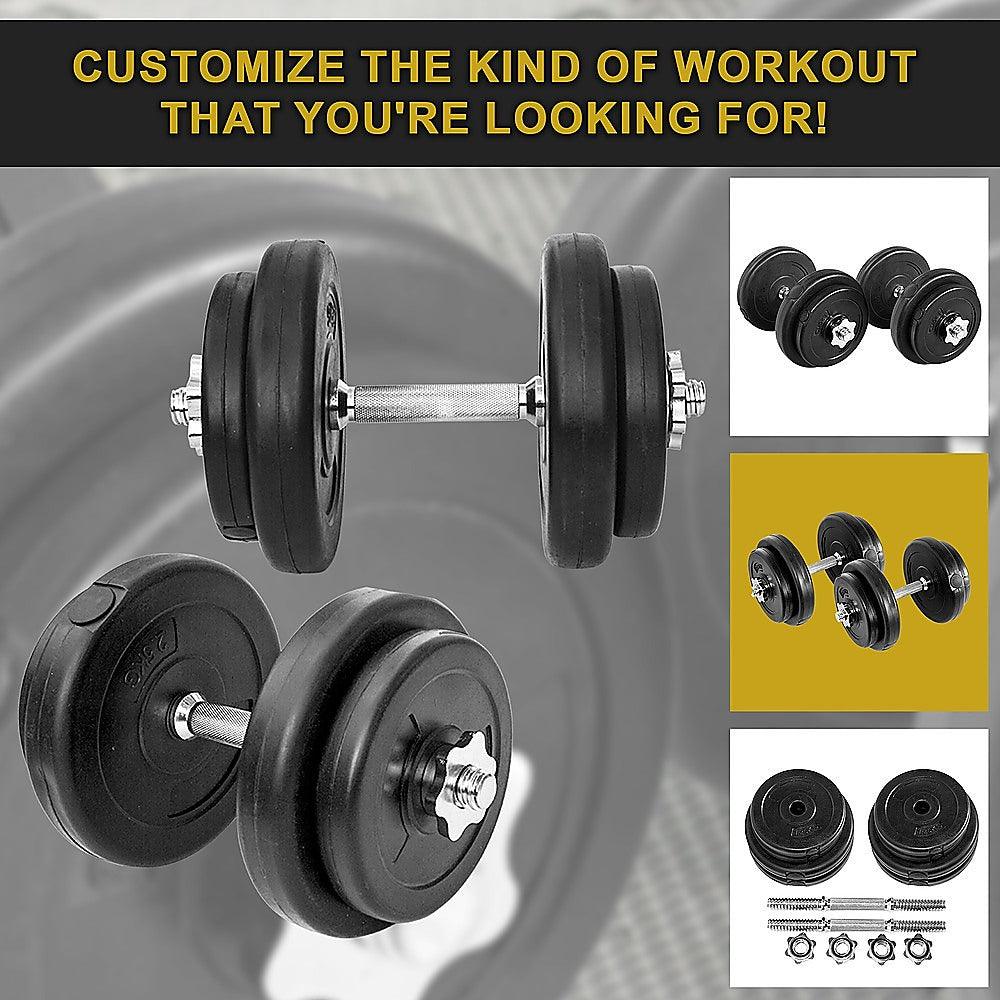 Buy 20KG Dumbbell Adjustable Weight Set discounted | Products On Sale Australia