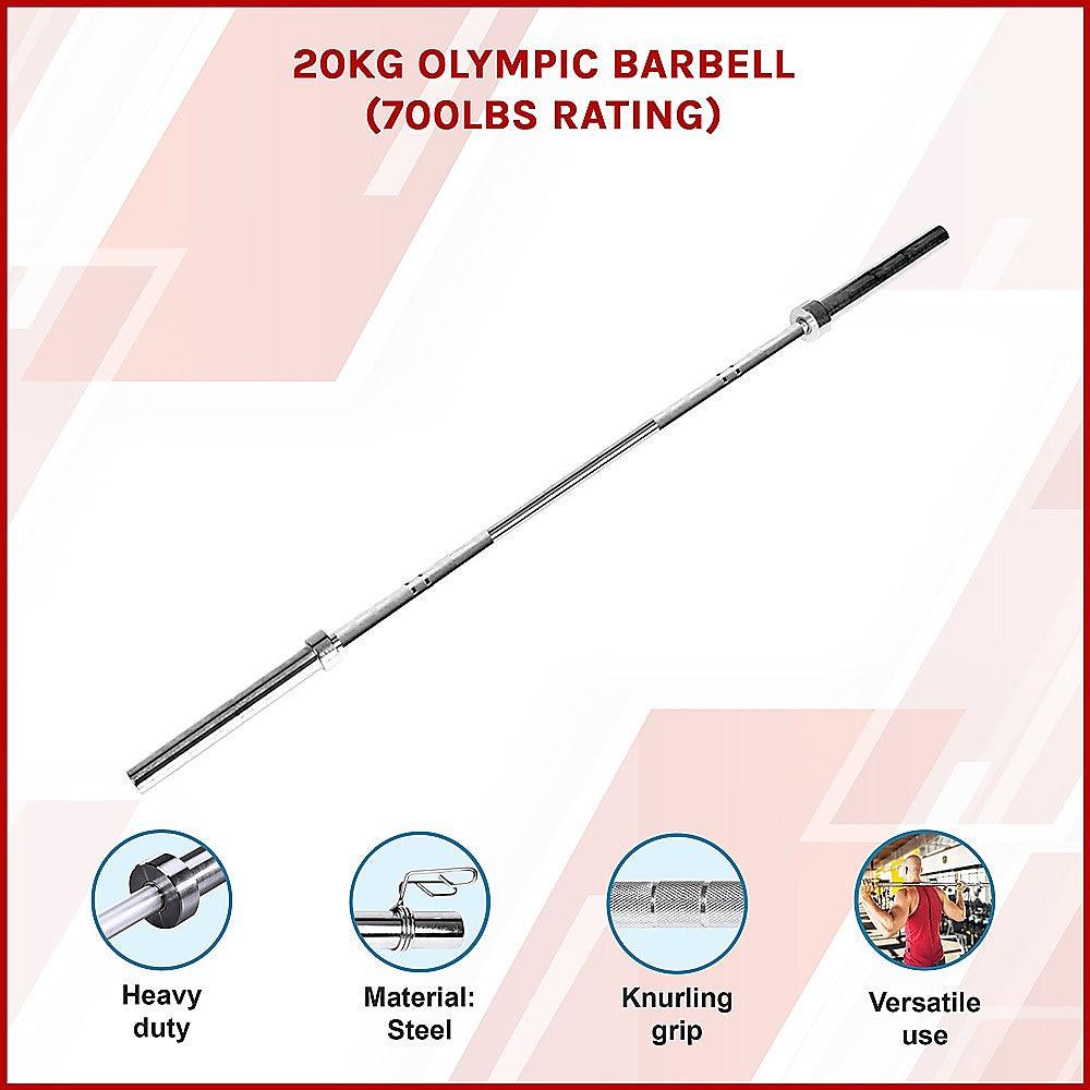 Buy 20kg Olympic Barbell (700lbs Rating) discounted | Products On Sale Australia