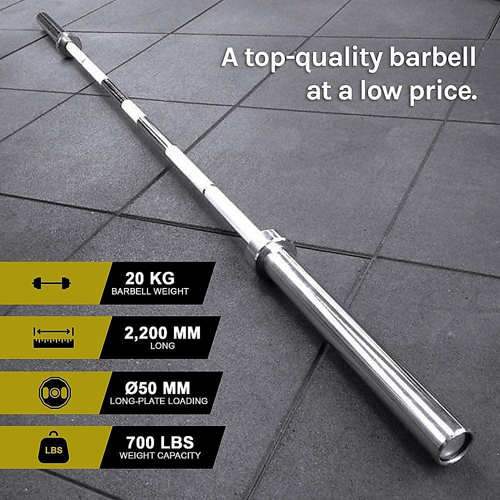 Buy 20kg Olympic Barbell (700lbs Rating) discounted | Products On Sale Australia