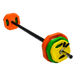 Buy 20kg Standard Rubber Coloured Barbell discounted | Products On Sale Australia