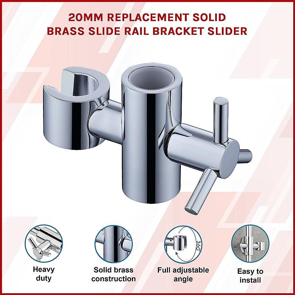 Buy 20mm Replacement Solid Brass Slide Rail Bracket Slider discounted | Products On Sale Australia