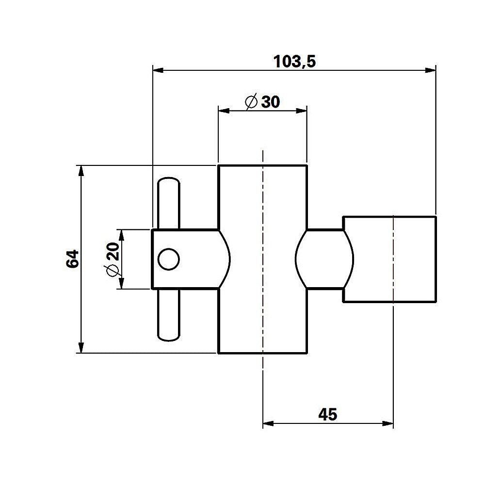 Buy 20mm Replacement Solid Brass Slide Rail Bracket Slider discounted | Products On Sale Australia