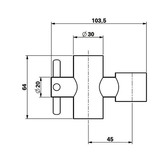 Buy 20mm Replacement Solid Brass Slide Rail Bracket Slider discounted | Products On Sale Australia