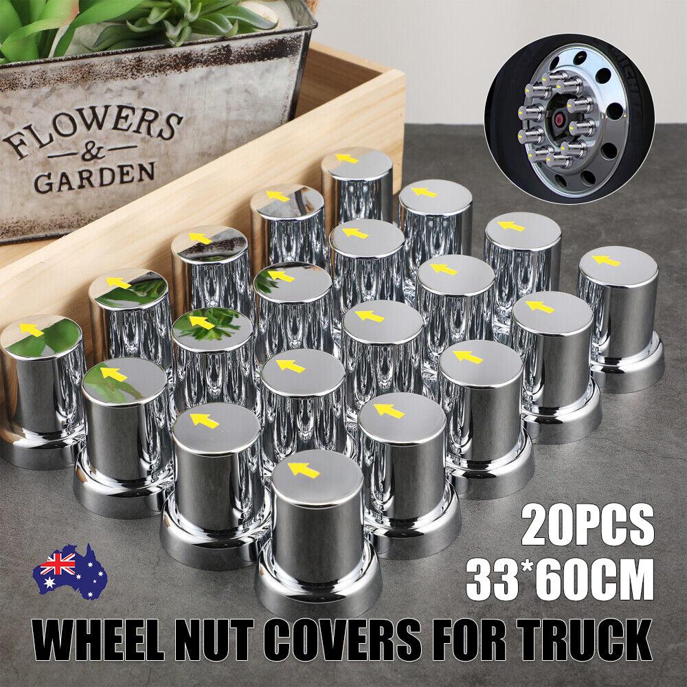 Buy 20PCS ABS Wheel Nut Covers Safety Arrow Chrome Caps For Trucks Trailers Bus AU discounted | Products On Sale Australia