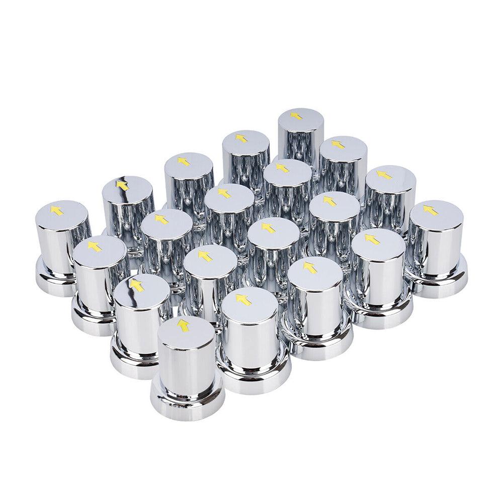 Buy 20PCS ABS Wheel Nut Covers Safety Arrow Chrome Caps For Trucks Trailers Bus AU discounted | Products On Sale Australia