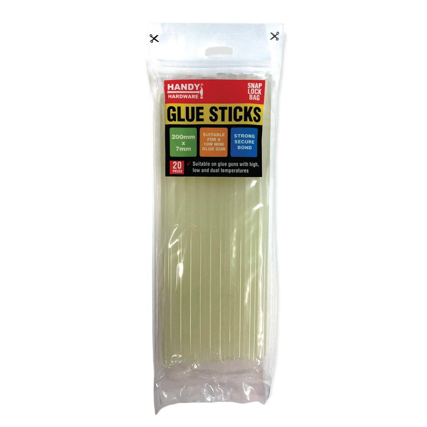 Buy 20x Hot Melt Glue Sticks 200mmx7mm Clear 40w Gun Craft Stick Adhesive discounted | Products On Sale Australia